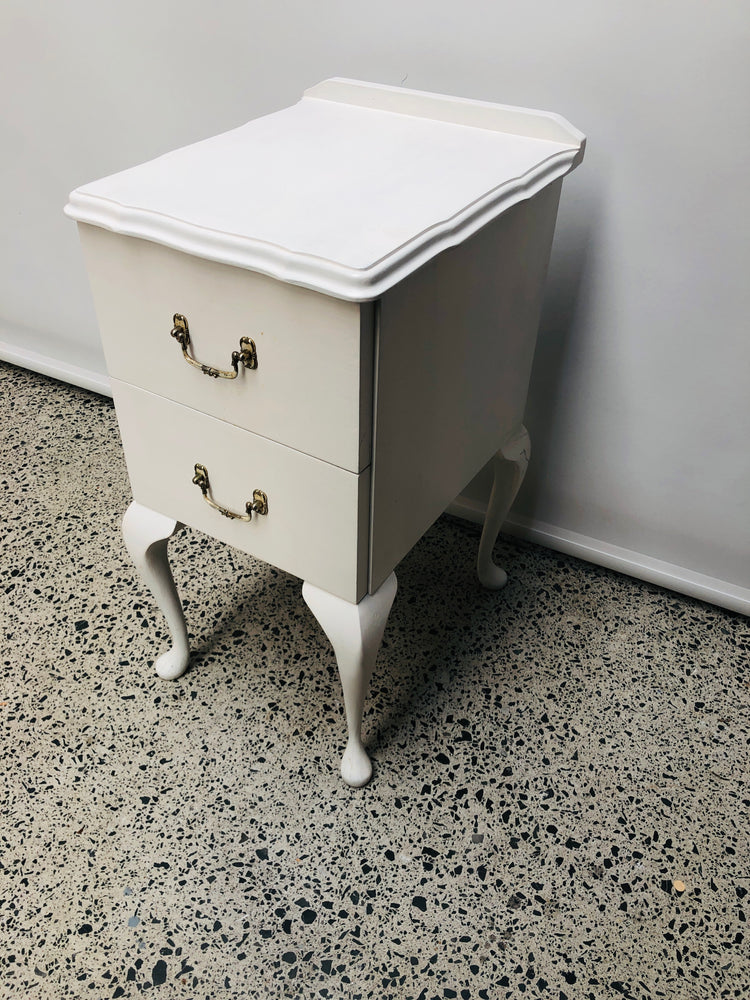 
                  
                    Queen Anne Style Bedside - White  (21763)
                  
                