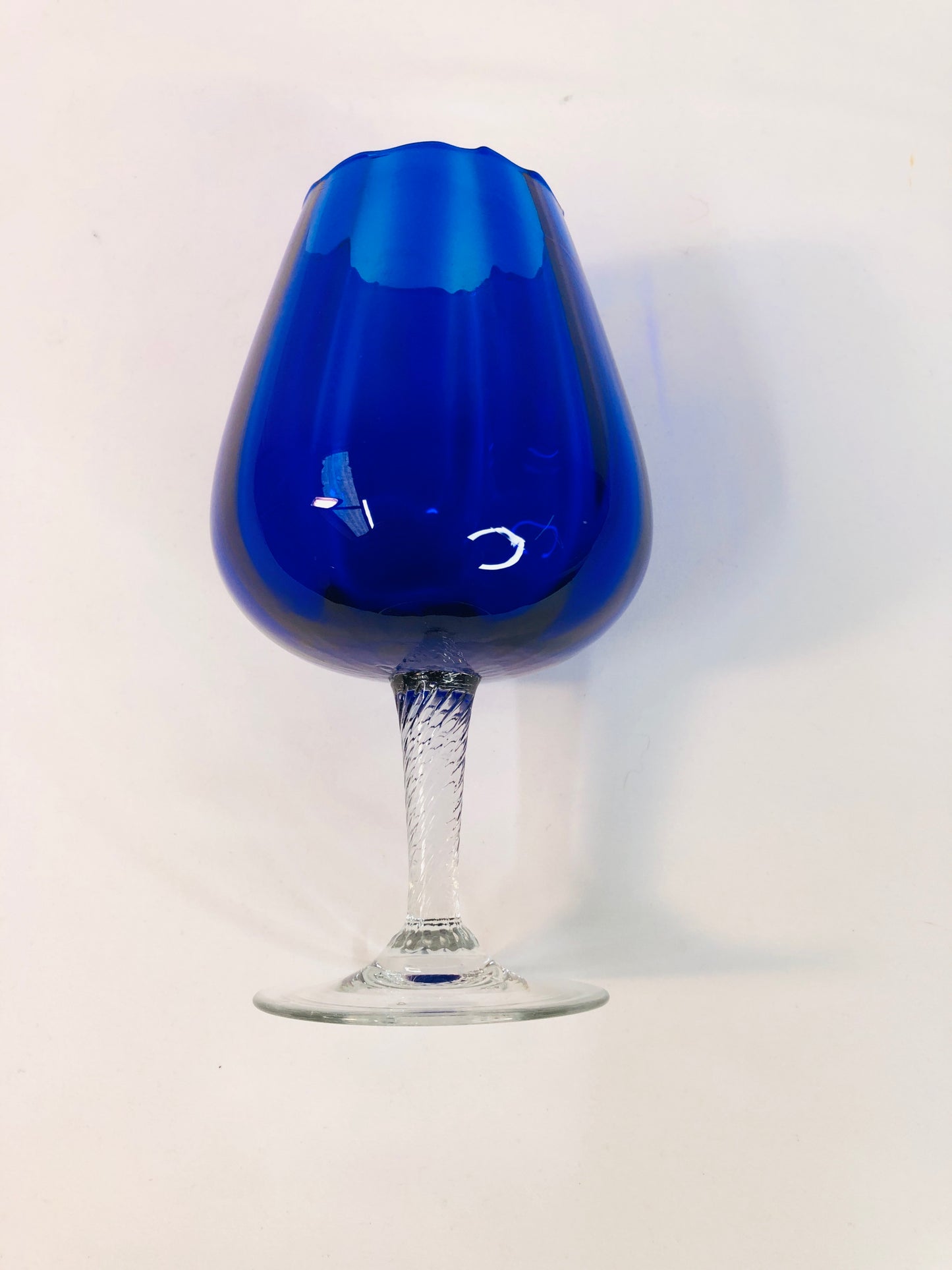 
                  
                    Vintage Cobalt Blue Brandy Balloon Glass (18116)
                  
                