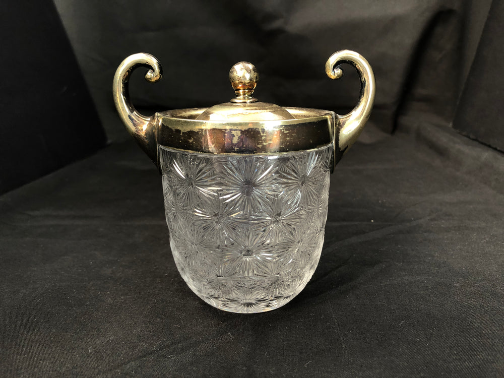 Crystal Condiment Pot with Lid (20159)