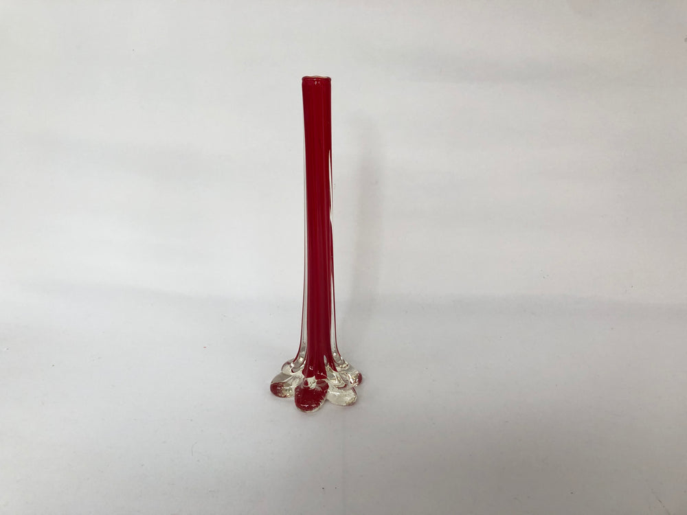 Art Glass Vase | Ruby Red MCM Cased Glass (14194)