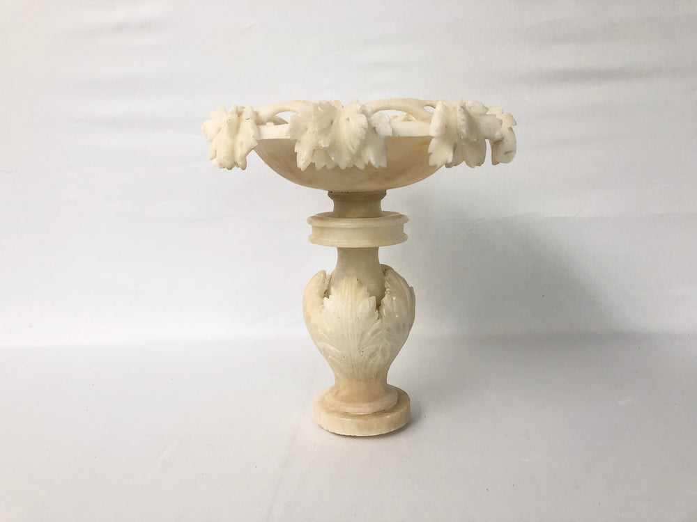 
                  
                    Antique Alabaster Pedestal Bowl (15070)
                  
                