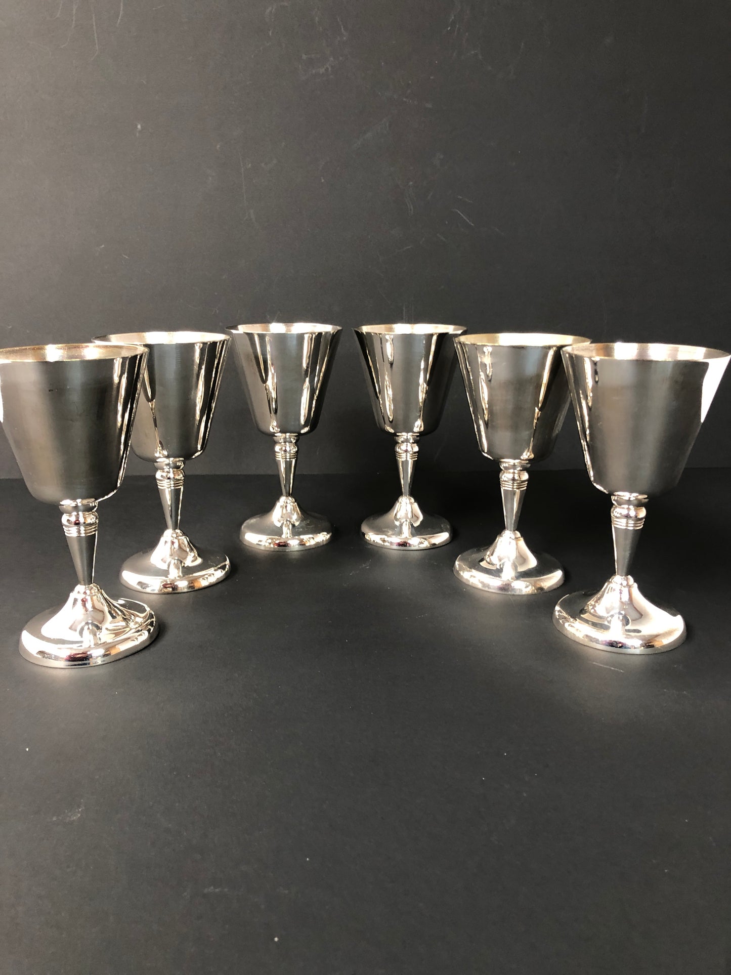 
                  
                    Six (6) Silver Plate Goblets (15134)
                  
                