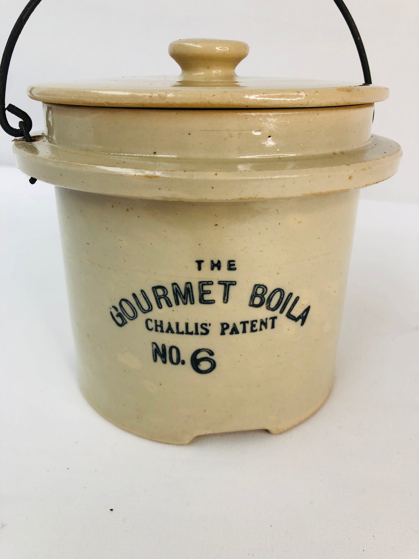 
                  
                    Antique The Gourmet Boila Challis' Patent No. 6 - Stoneware (17122)
                  
                