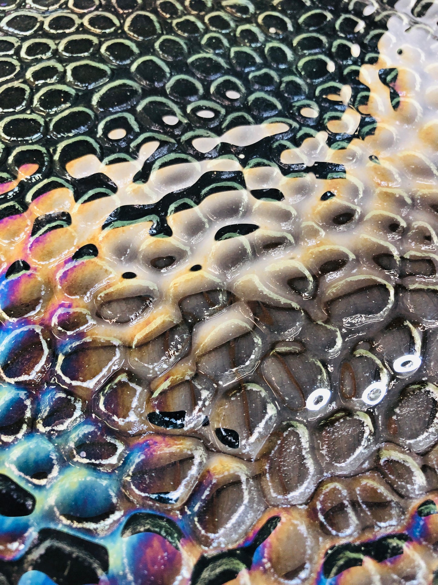 
                  
                    Vintage Iridescent Pitted Plate (15219)
                  
                