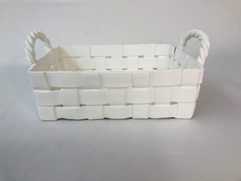 Ceramic Weave Basket (15331)