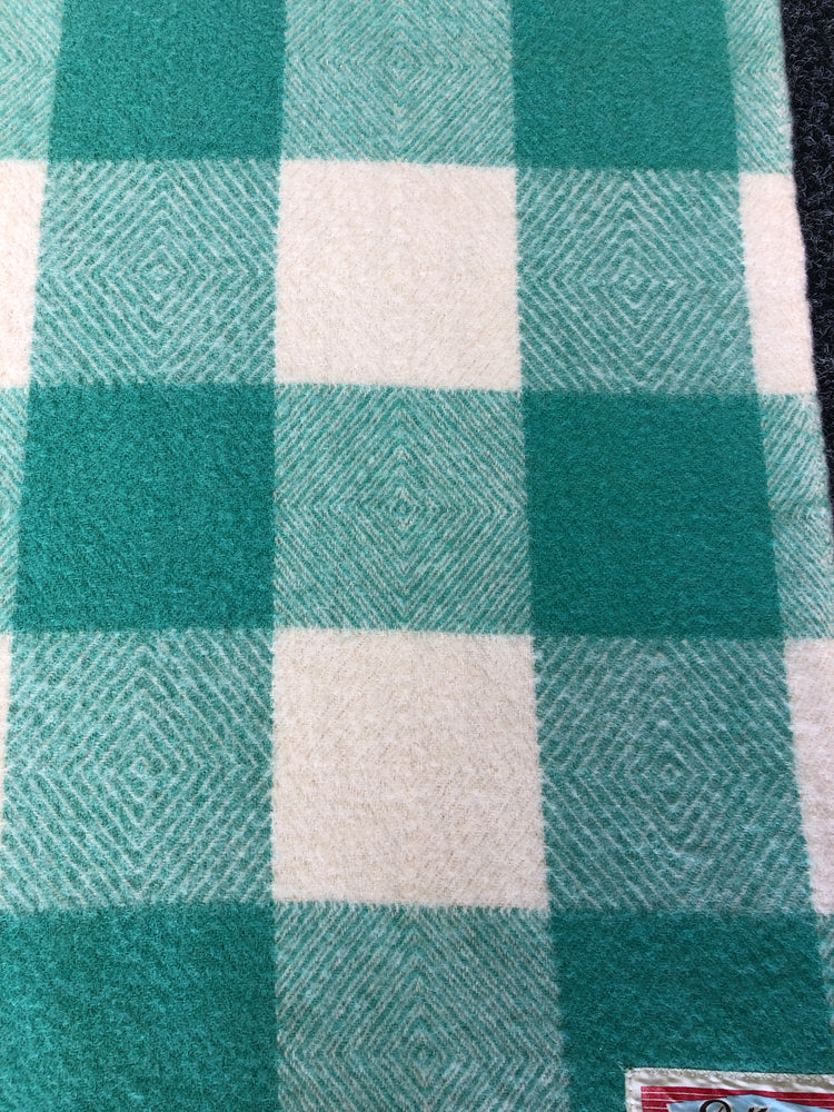 
                  
                    Green/Cream Petone Wool Blanket (17294)
                  
                
