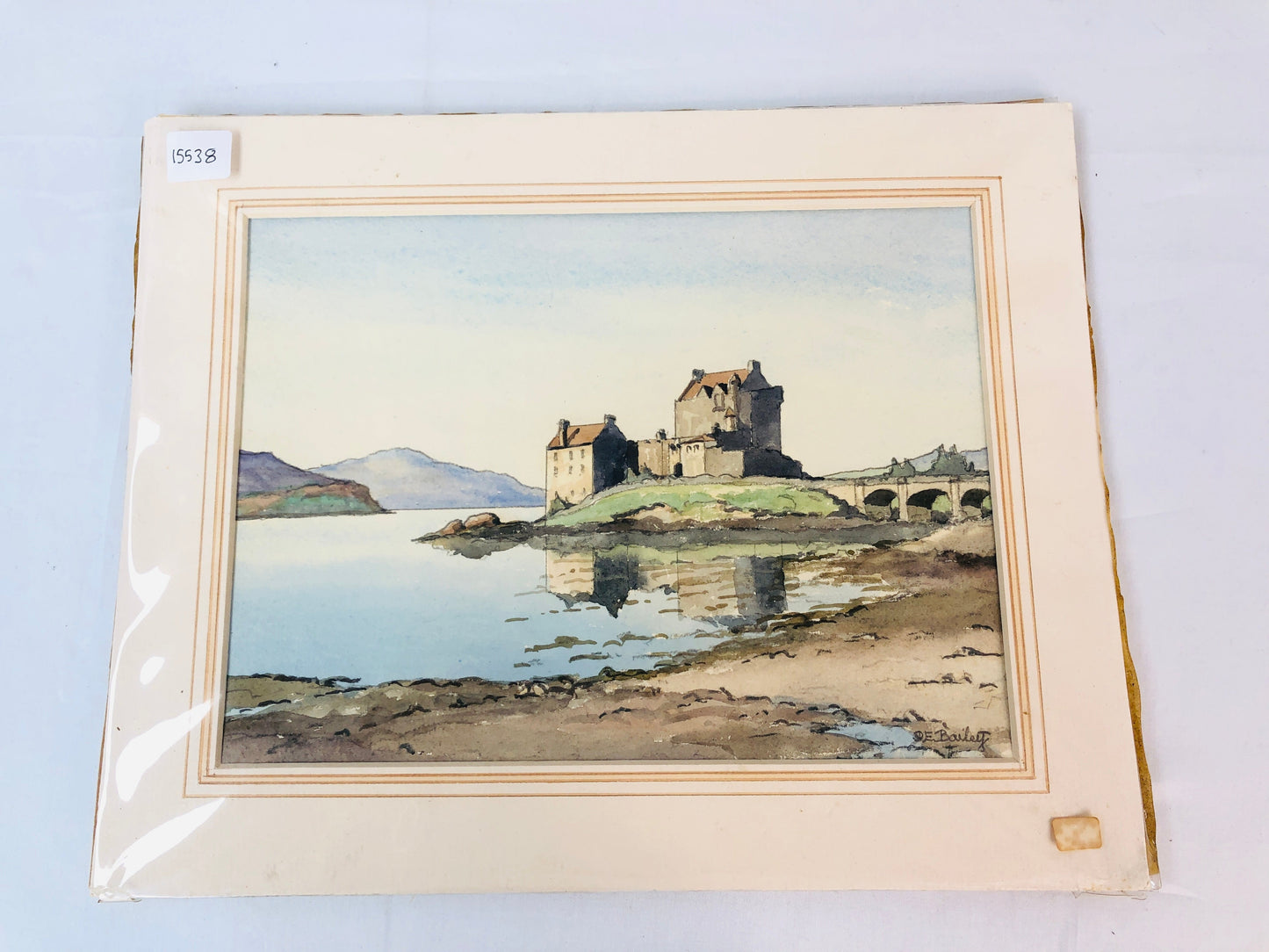 
                  
                    "Eilean Donan Castle" Orginal Watercolour by D E Baily (15538)
                  
                