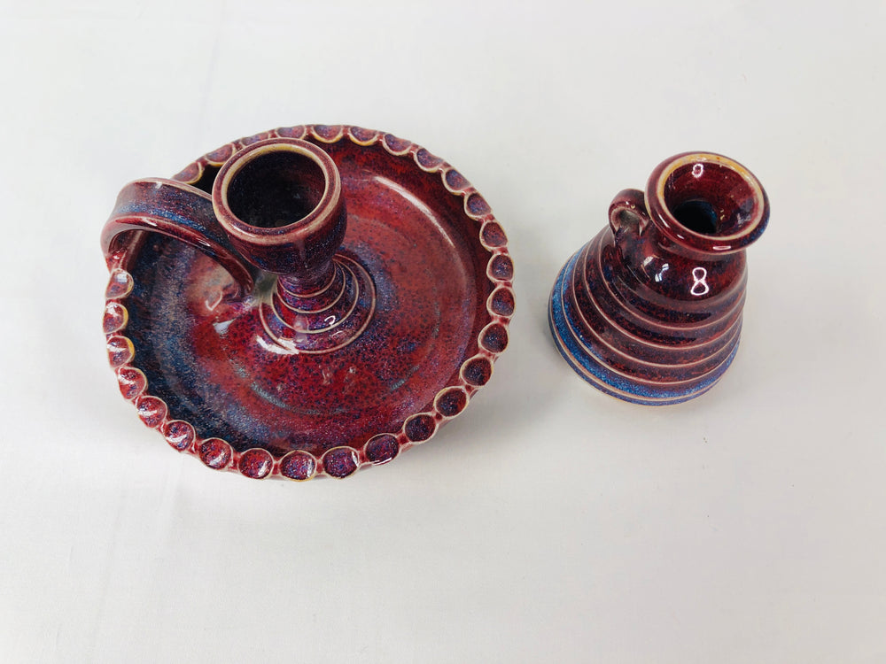 
                  
                    NZ Pottery Candle Holder and Small Jug (15637)
                  
                