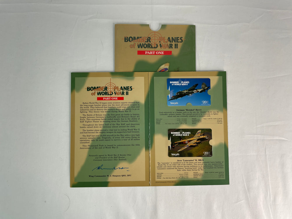 
                  
                    Bomber Planes of WW11 - Signed Collector Folder (15337)
                  
                