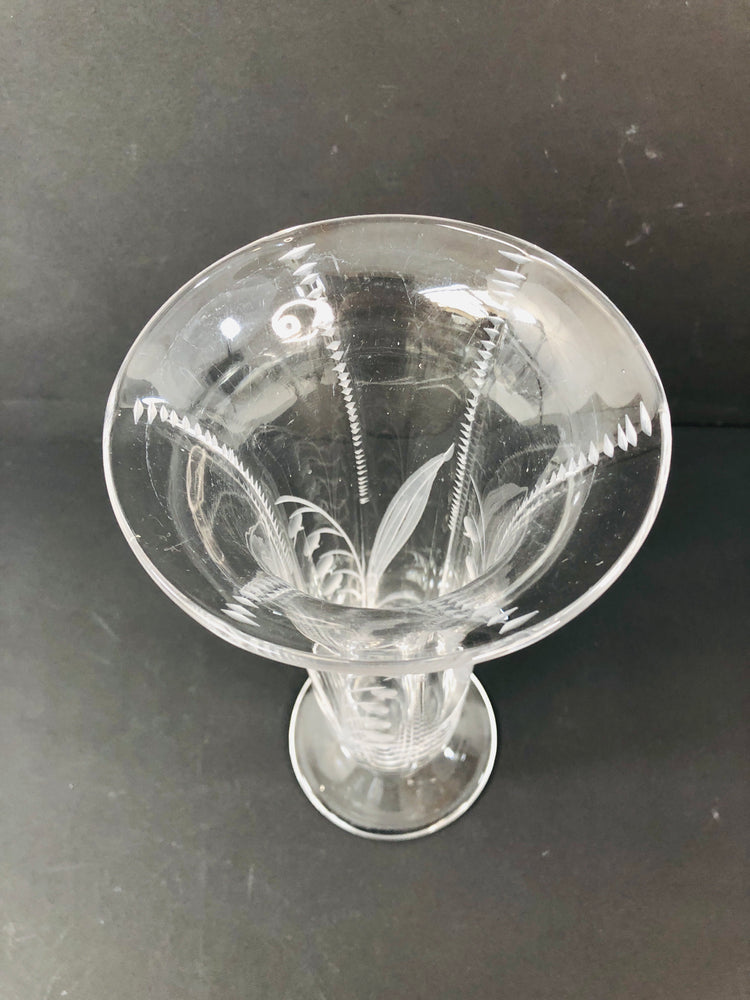 
                  
                    Art Nouveau Crystal Clear Cut Flute Vase (21819)
                  
                