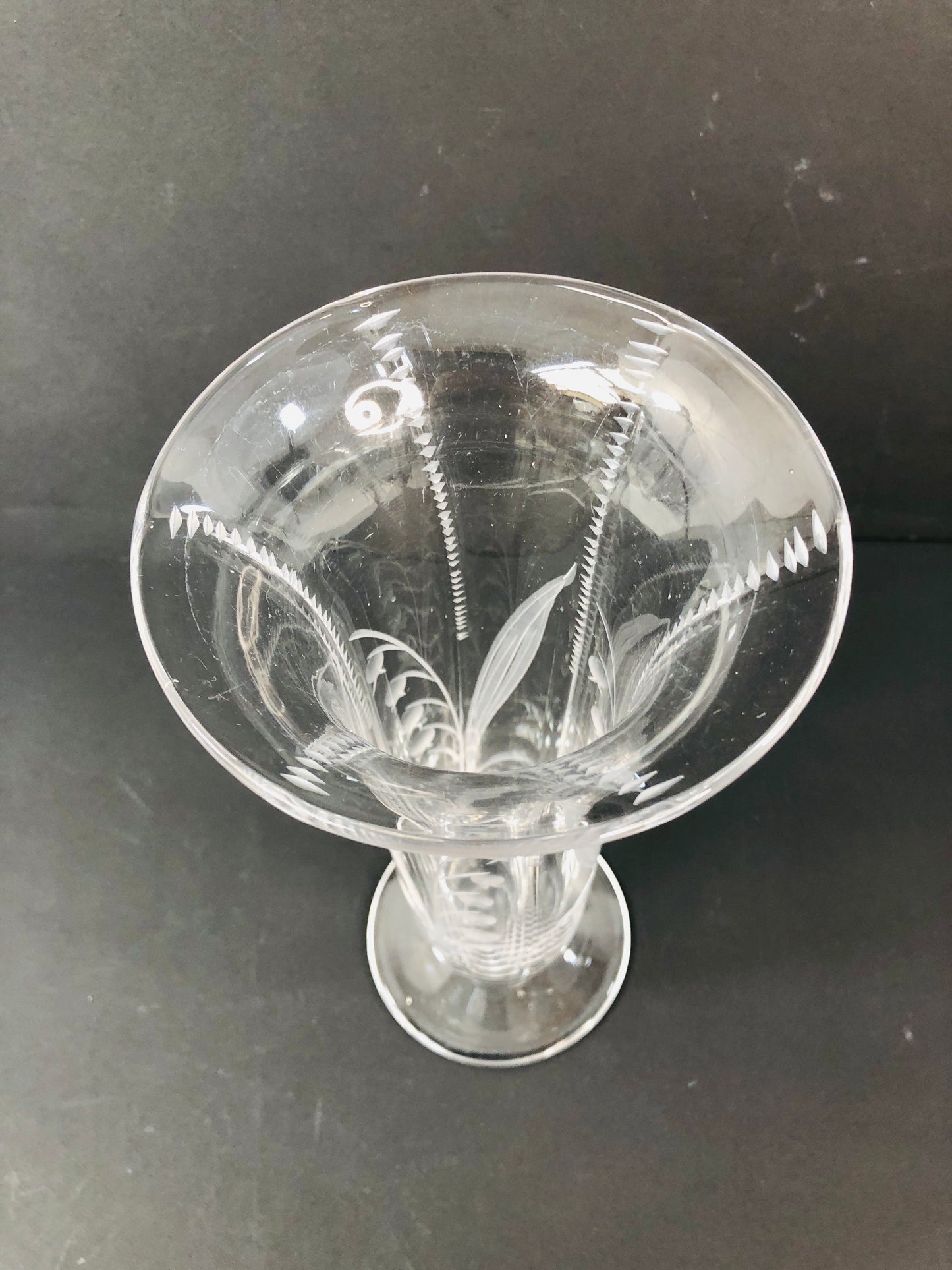 
                  
                    Art Nouveau Crystal Clear Cut Flute Vase (21819)
                  
                