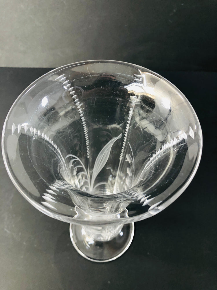 
                  
                    Art Nouveau Crystal Clear Cut Flute Vase (21819)
                  
                