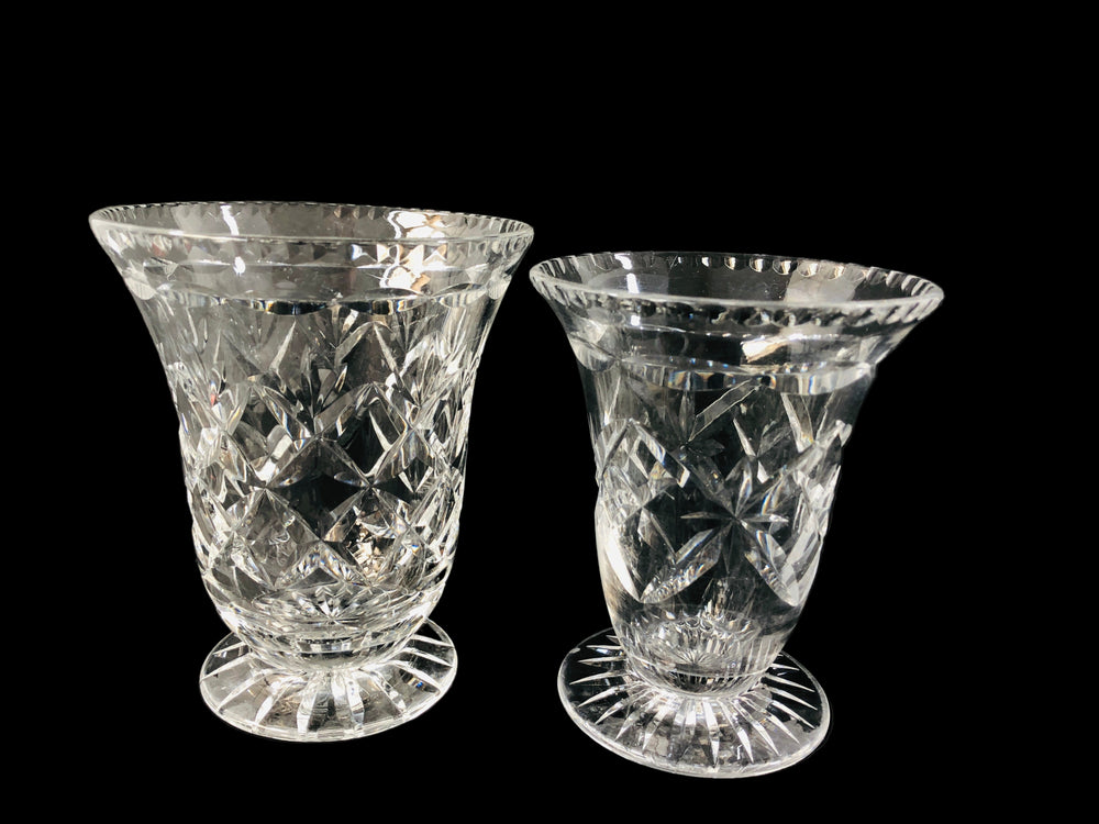Heavy Crystal Vases -  (21822)