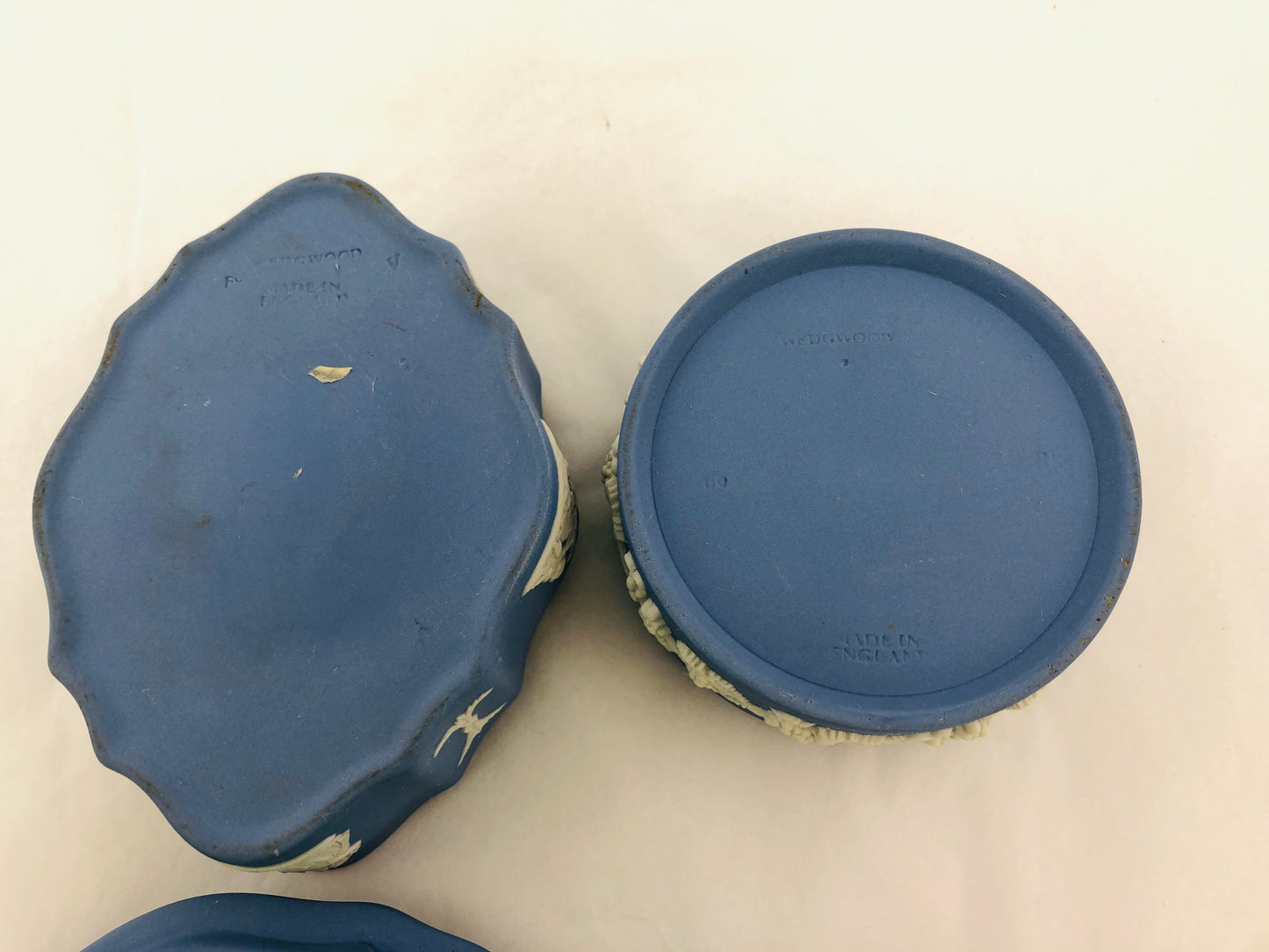 
                  
                    Vintage Wedgewood  -Soft blue Jasperware Jewellery Boxes (21869)
                  
                