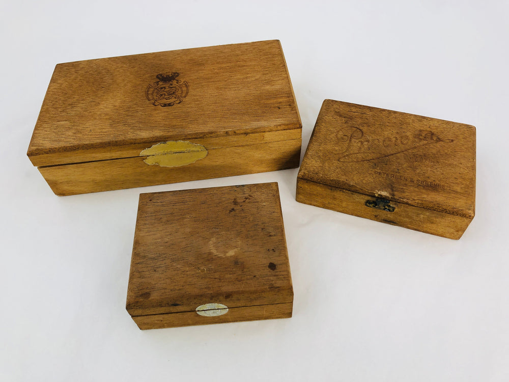 Vintage Wood Cigar Boxes(21865)