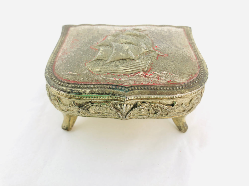 Vintage Trinket Jewellery Box (21871)