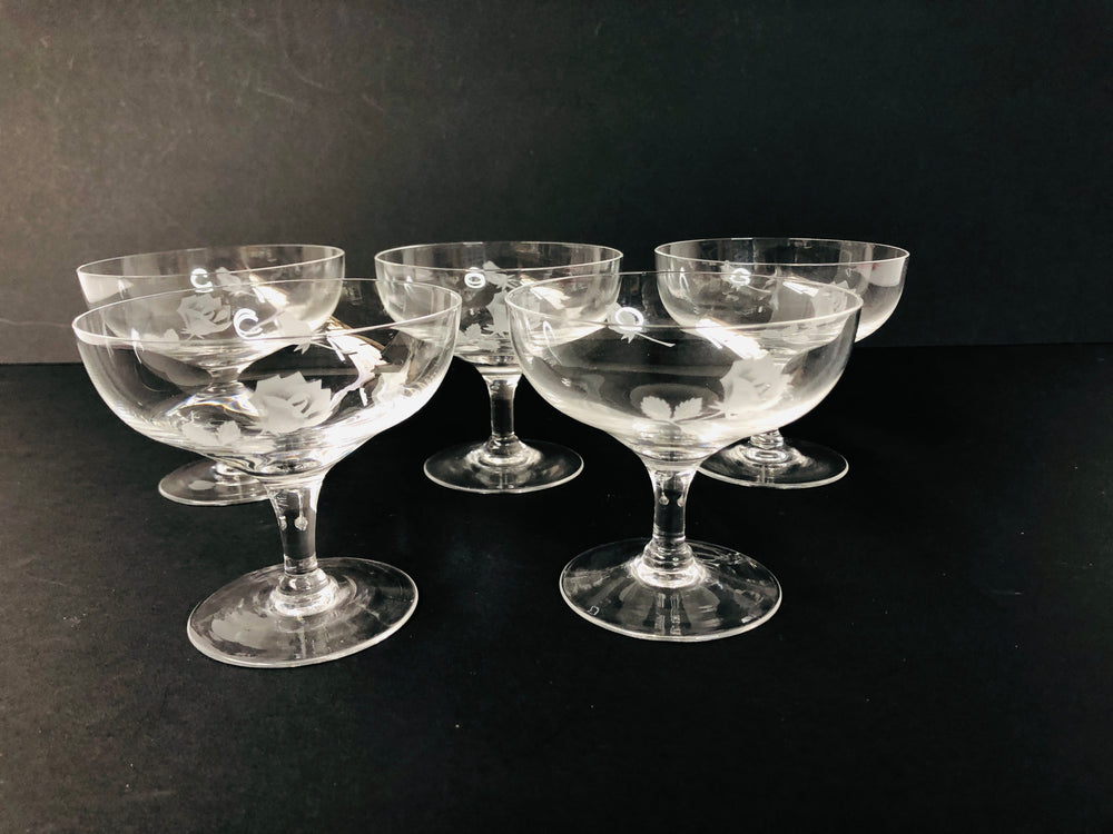 Champagne Saucers x 5 (15864)