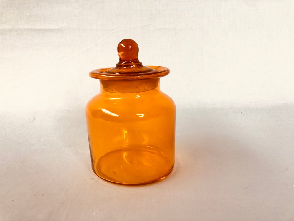Vintage Orange Jar (15886)