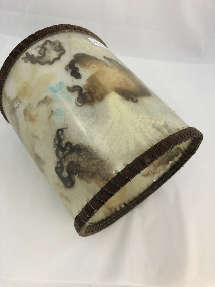 
                  
                    Natural Look Lamp Shade - Wool inlay and Leather (21912)
                  
                