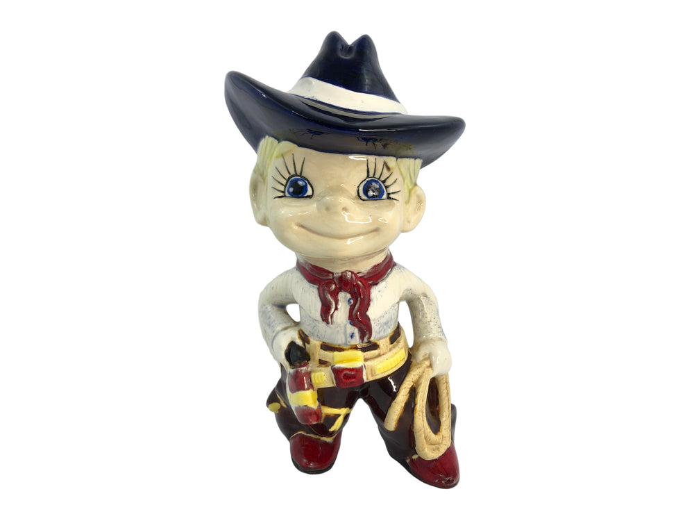 Vintage Atlantic Mold Company Smiling Cowboy -Glazed (21899)