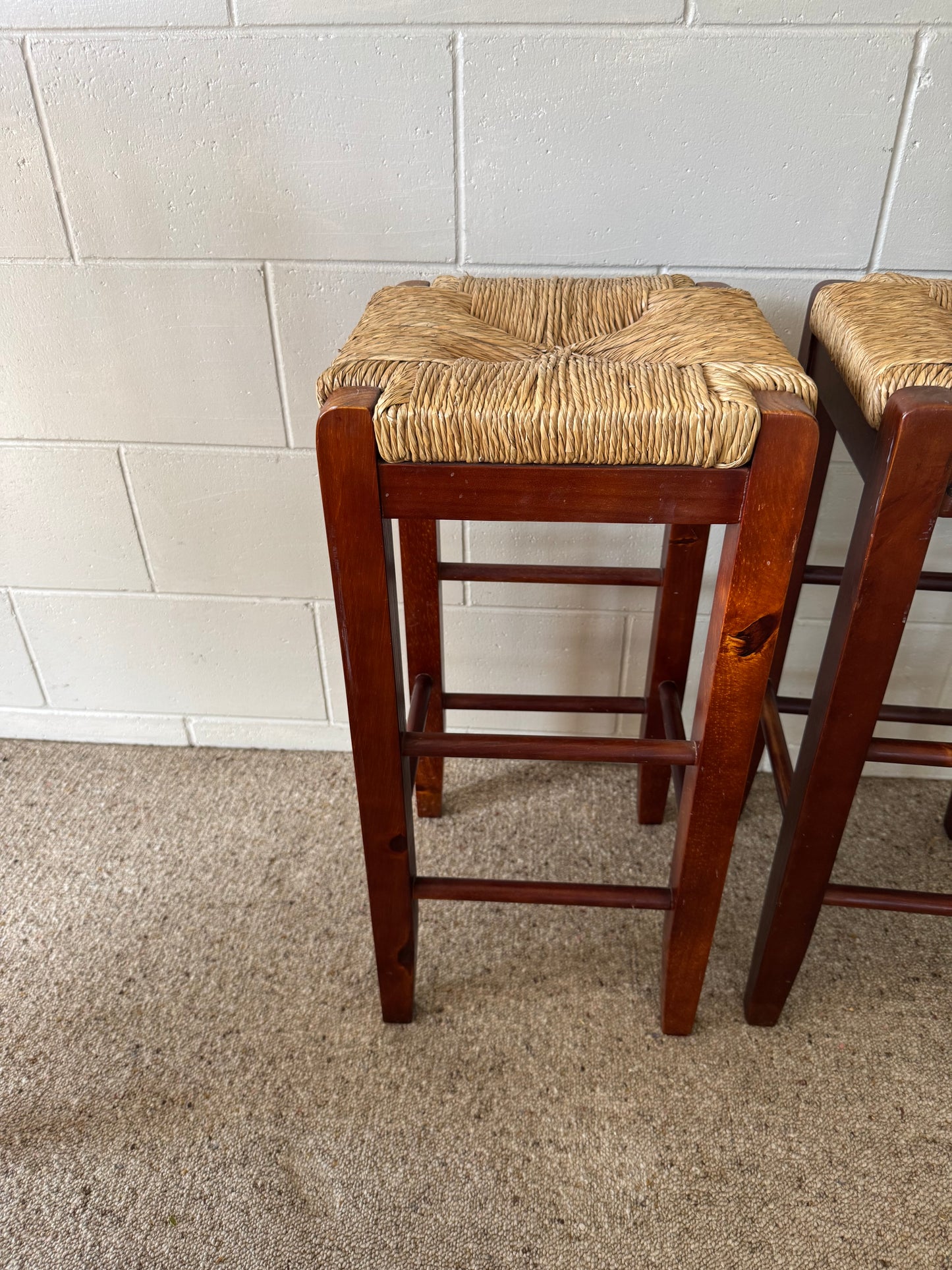 
                  
                    2 x Rattan Top Bar Stools (20374)
                  
                