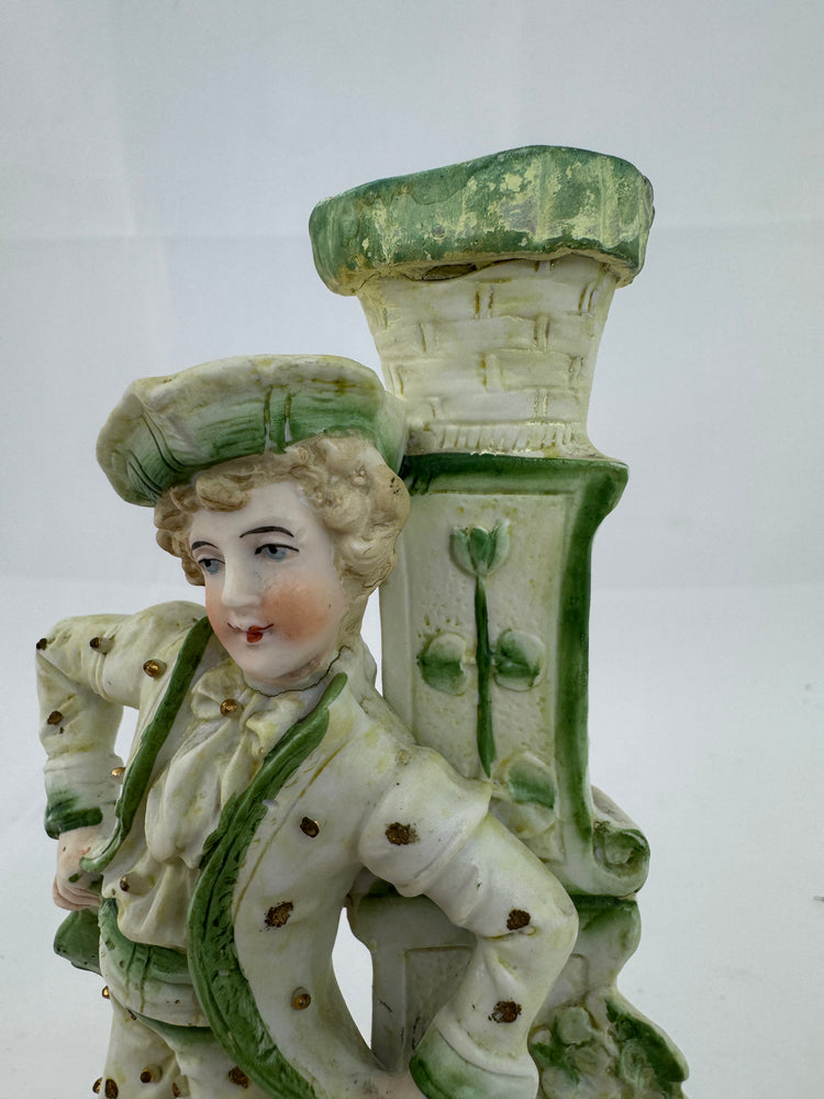 
                  
                    Antique German Bisque Porcelain - Boy by Lamppost (20435)
                  
                