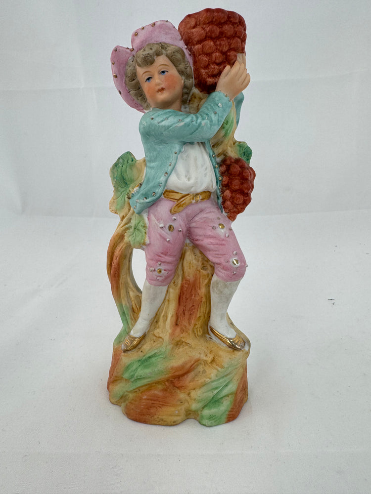 
                  
                    Antique German Bisque Porcelain - Grape Boy (20439)
                  
                