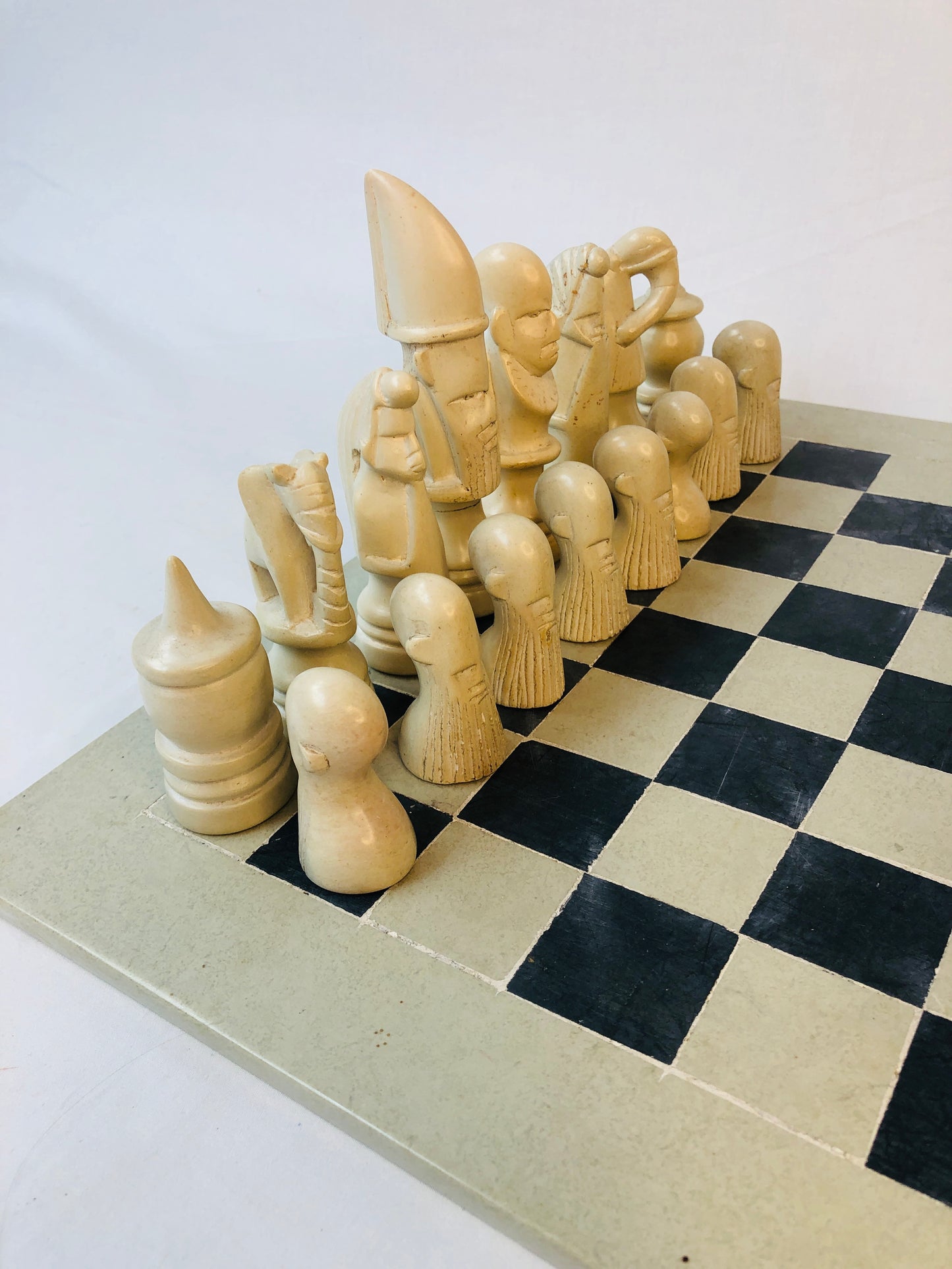 
                  
                    SMOLArt Hand Carved Soapstone Maasai Chess Set (15967)
                  
                