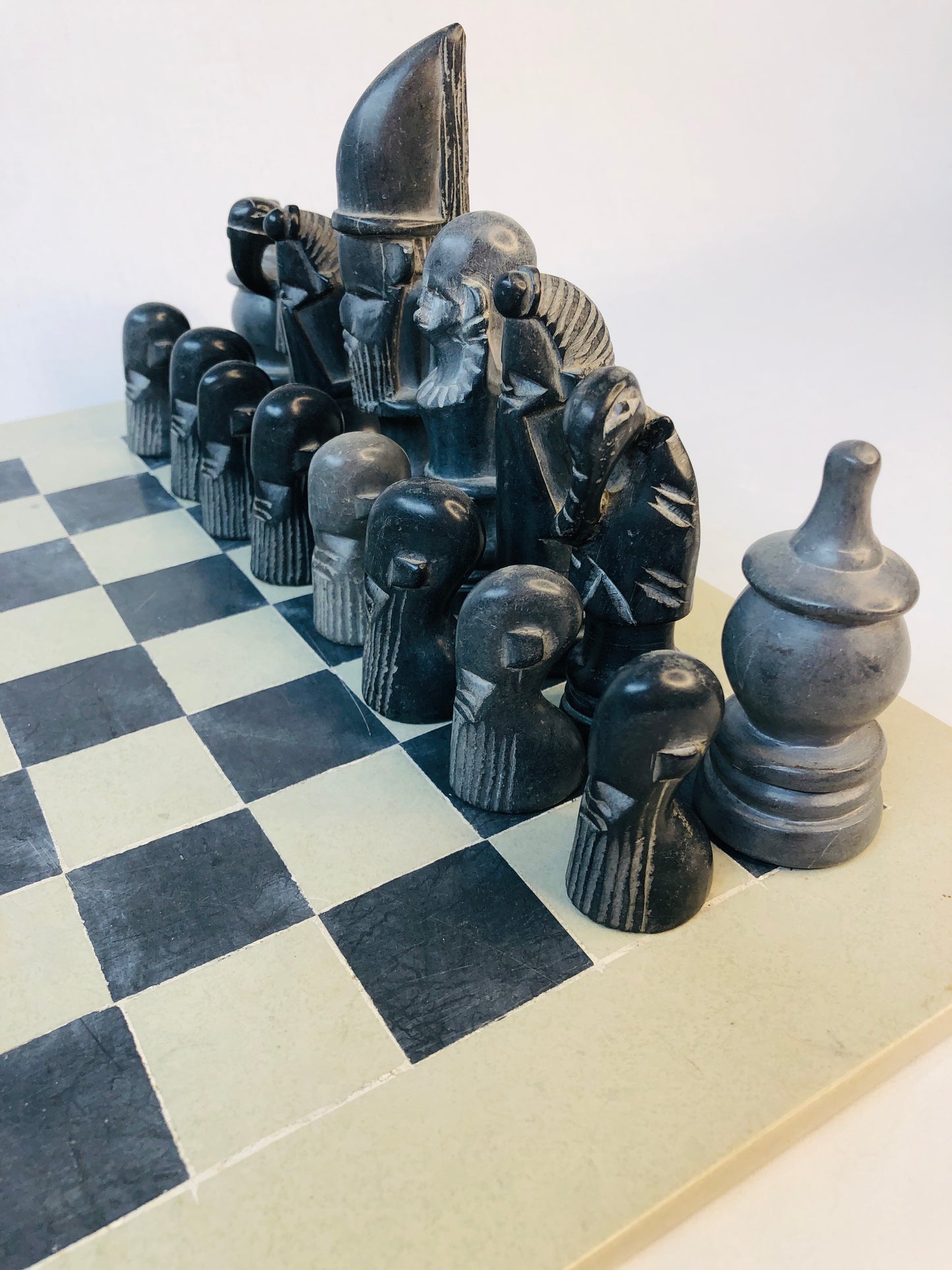 
                  
                    SMOLArt Hand Carved Soapstone Maasai Chess Set (15967)
                  
                