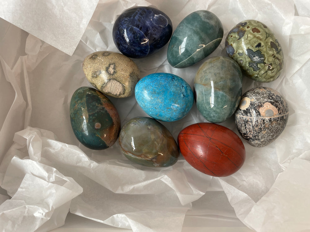 Bulk Marble / Stone Eggs x 10 (15932)