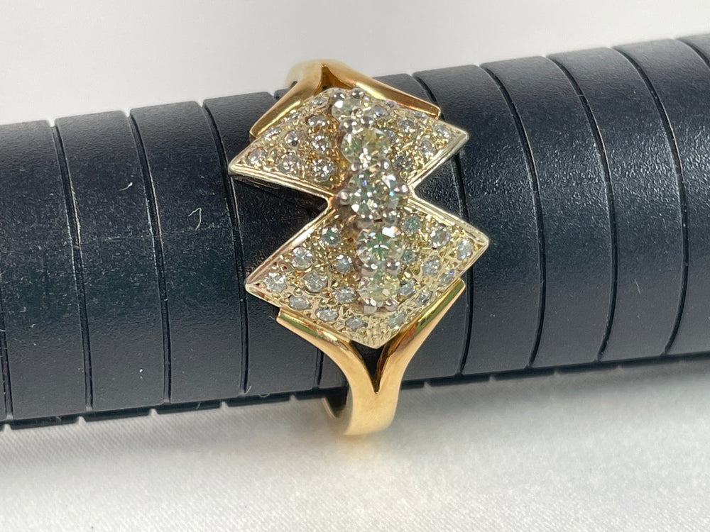 Diamond Dress Ring 18ct Yellow and 9CT White Gold (16021)