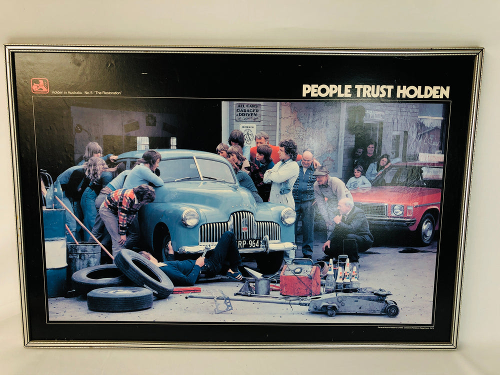 Vintage People Trust Holden Framed Poster (15950)