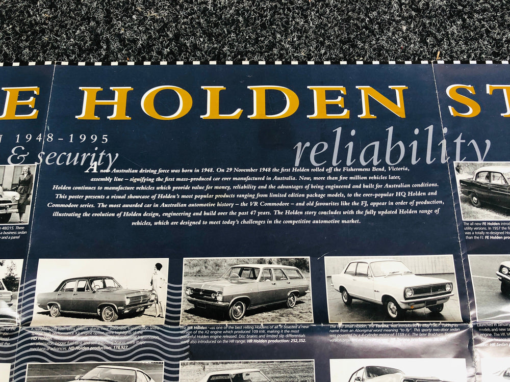 
                  
                    Holden - The Holden Story Poster 1948 - 1995 (15951)
                  
                