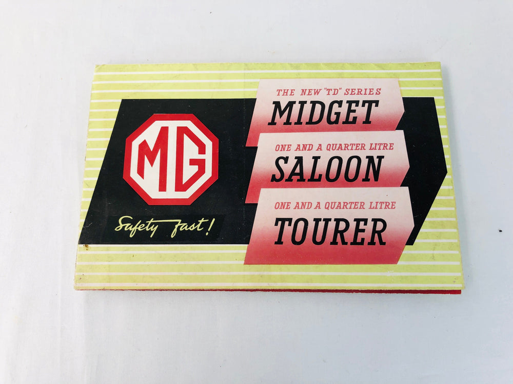 1949 TD Midget / Saloon and Tourer Folded Sales Brochure (15953)