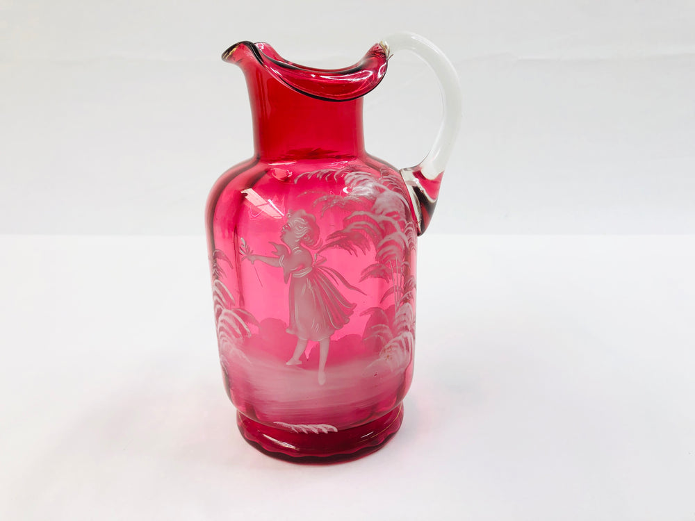 Cranberry Glass Pitcher c1879-1885 (16137)