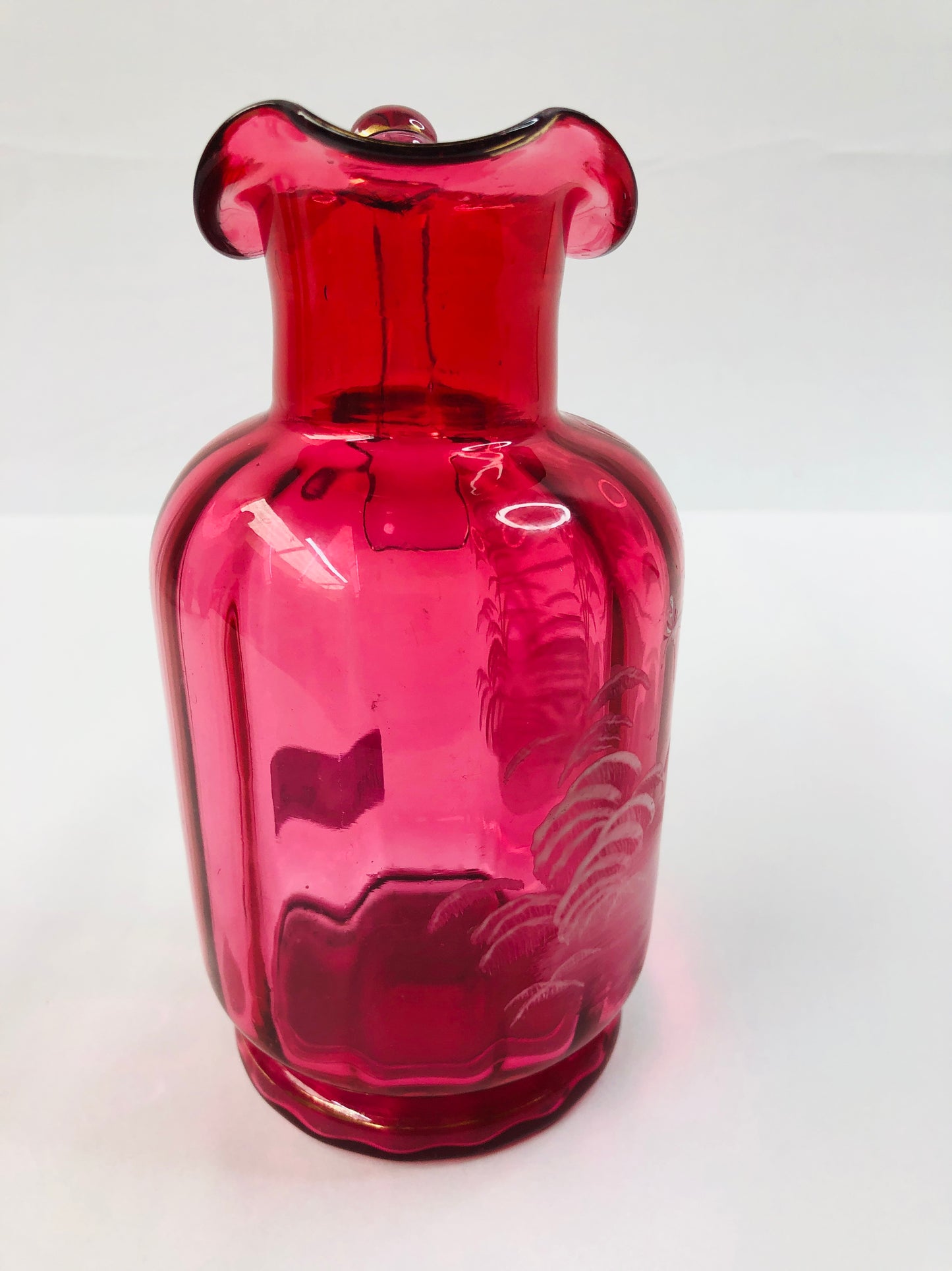 
                  
                    Cranberry Glass Pitcher c1879-1885 (16137)
                  
                