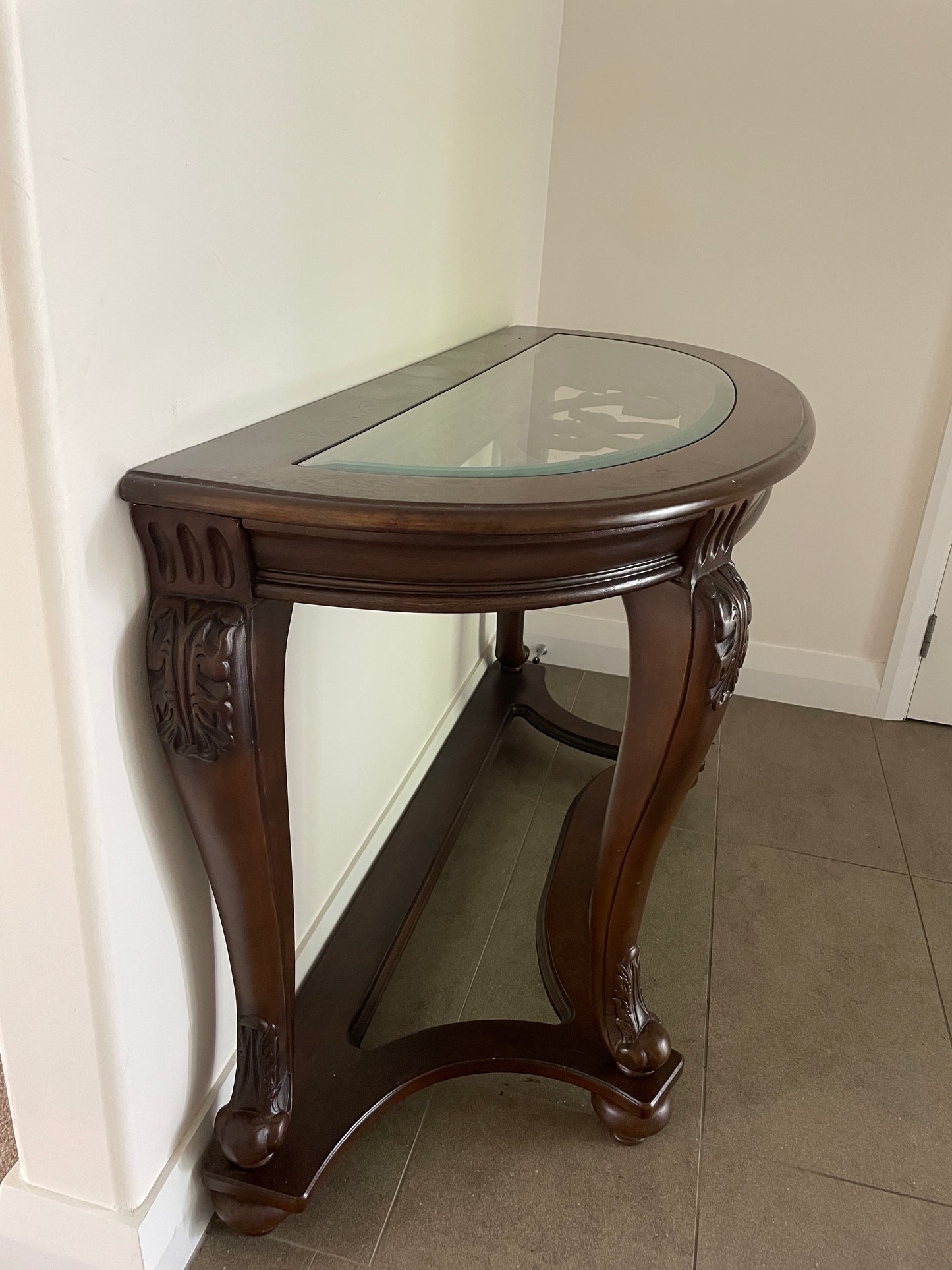 
                  
                    Asian Inspired Half Round Hall Table (16393)
                  
                