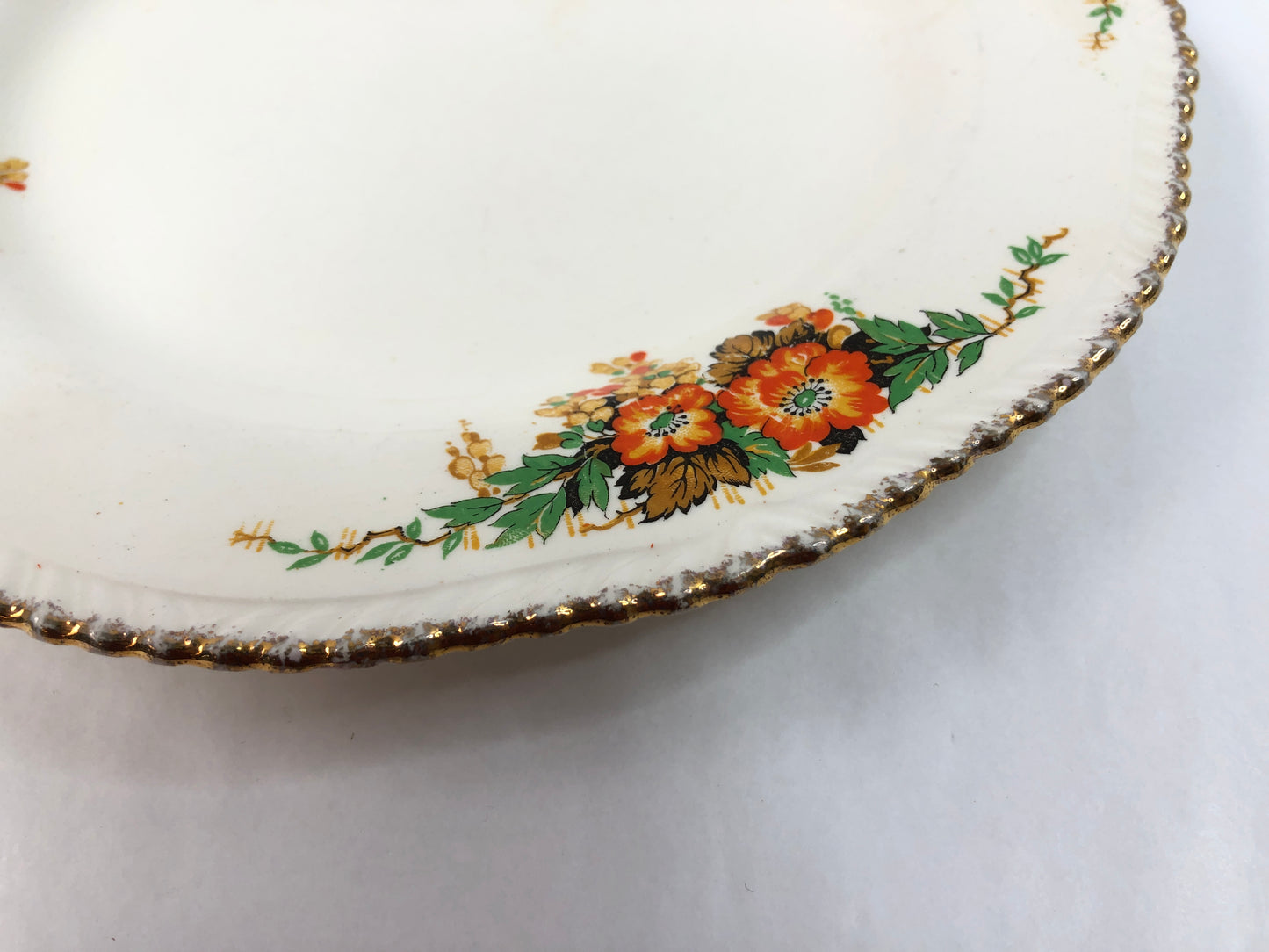 
                  
                    Woods Ivory Ware, Floral Plate (16221)
                  
                