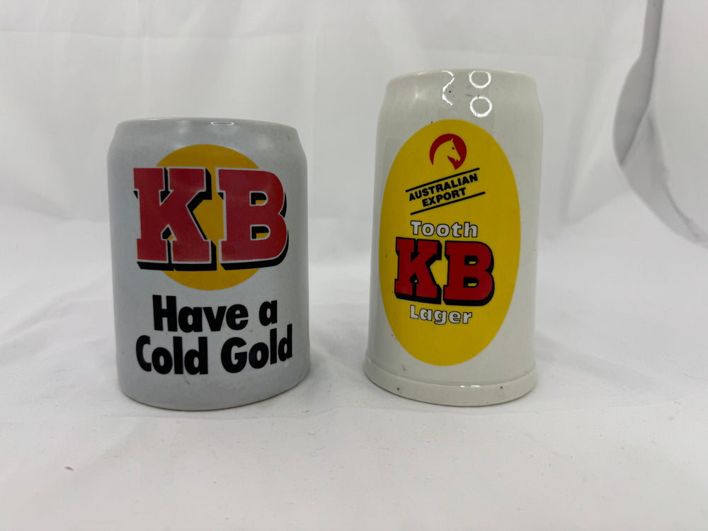 2 x Australian KB Lager Beer Steins (21091)