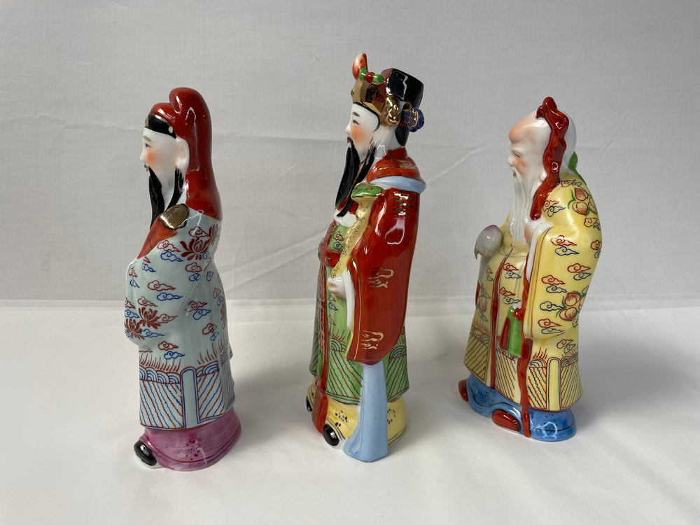 
                  
                    Rare Vintage Asian China Fu Lu Shou Porcelain Figurines (16445)
                  
                