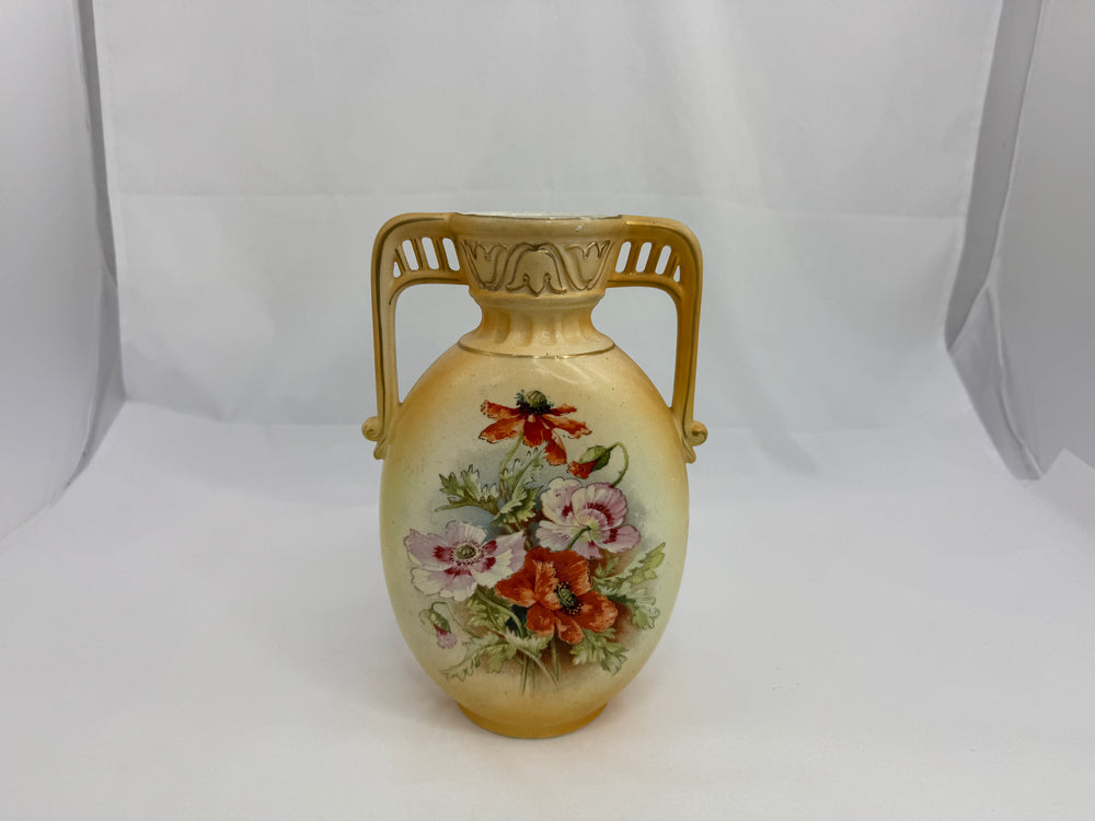 Large Austrian Bohemian Two Handled Vase (21179)