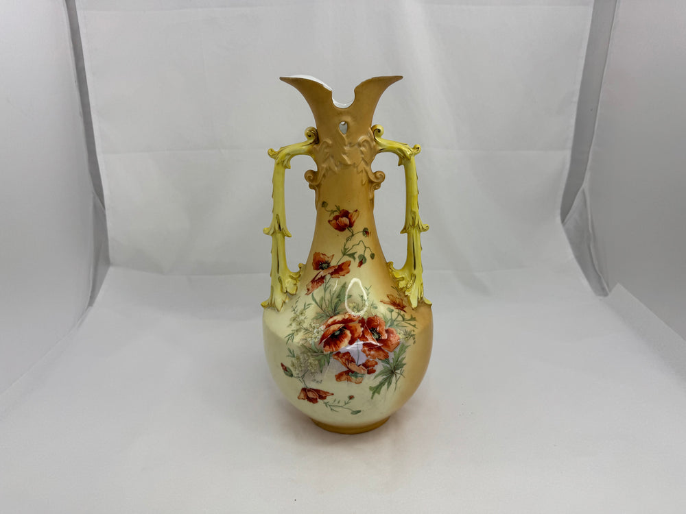 Large Austrian Bohemian Two Handled Vase (21178)