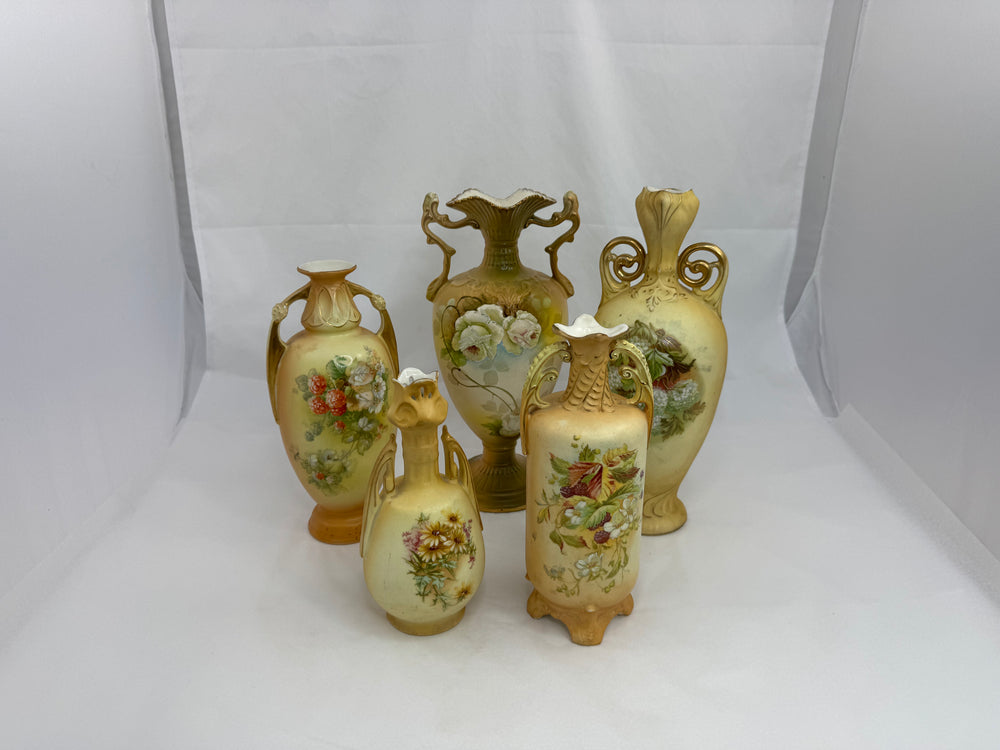 Set of Five Austrian Two Handled Vases (21180)