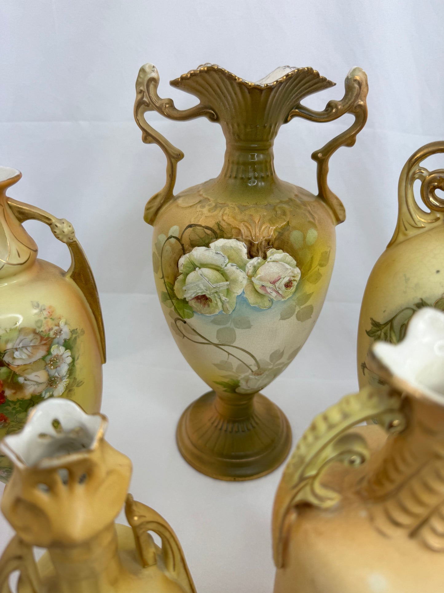 
                  
                    Set of Five Austrian Two Handled Vases (21180)
                  
                