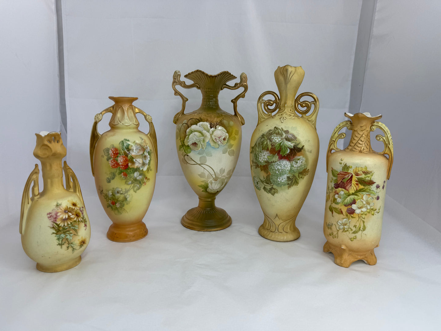 
                  
                    Set of Five Austrian Two Handled Vases (21180)
                  
                