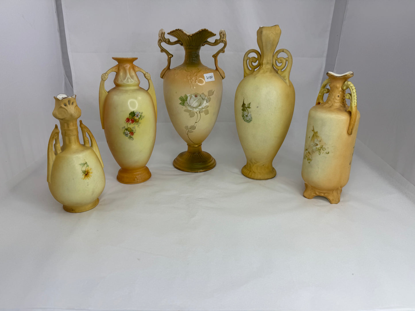 
                  
                    Set of Five Austrian Two Handled Vases (21180)
                  
                