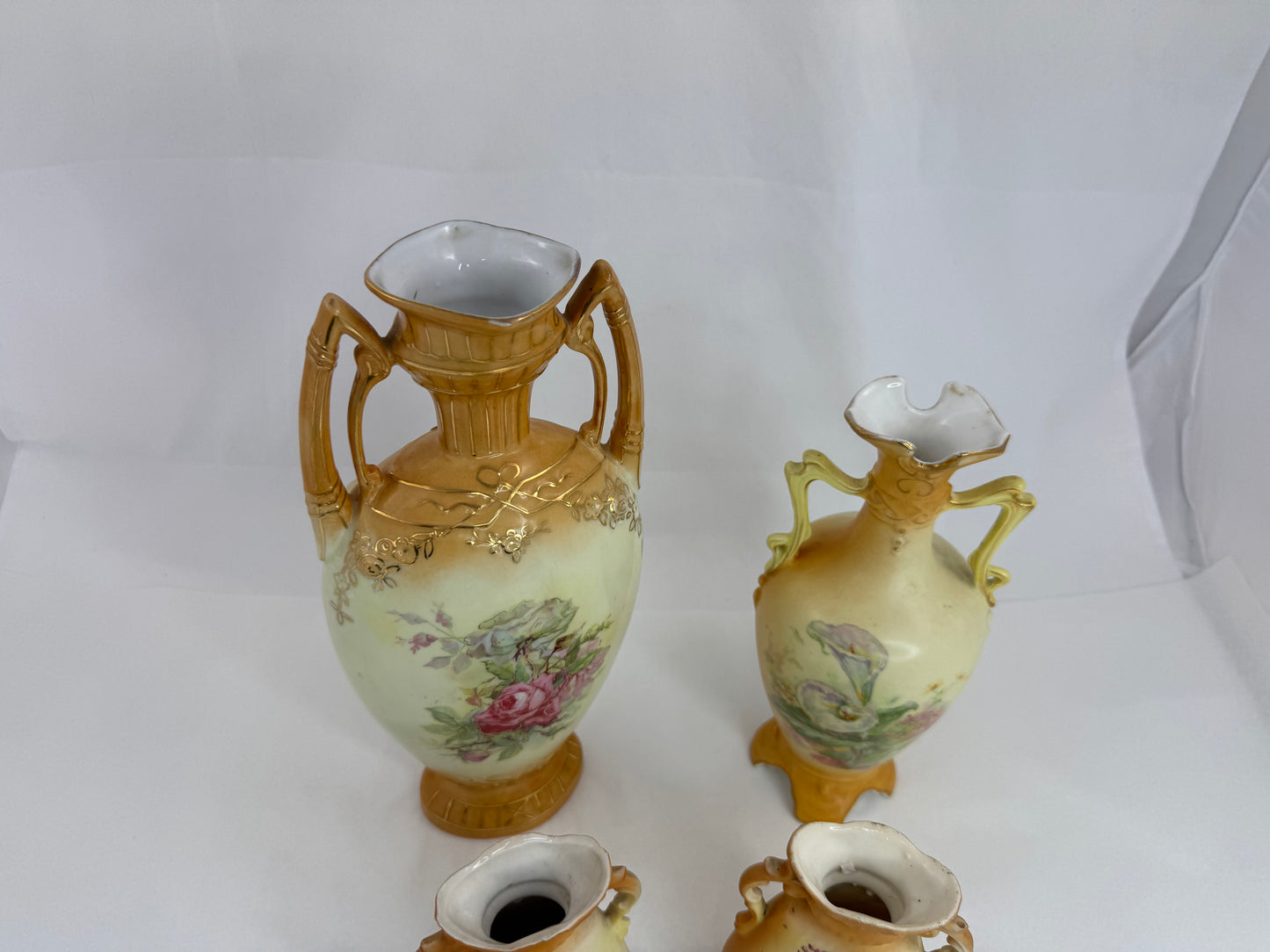 
                  
                    Five Austrian Two Handled Vases and Basket (21181)
                  
                