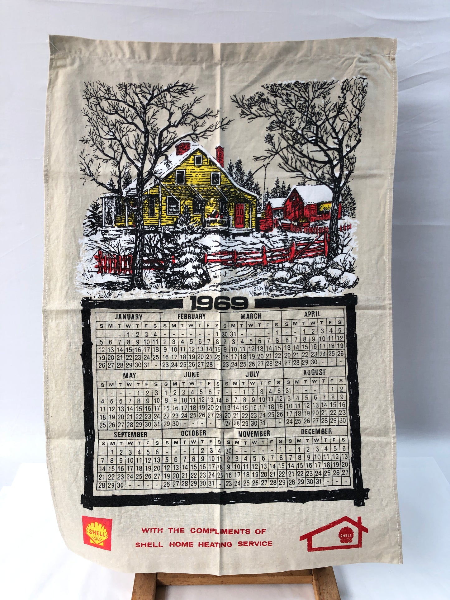 
                  
                    Shell-  1969 Advertising Calendar Tea Towel (16258)
                  
                