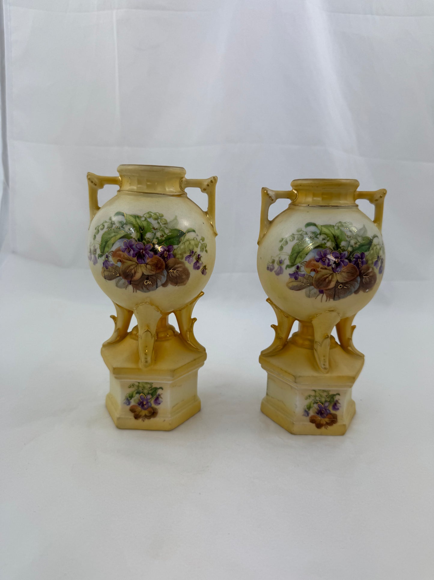 
                  
                    Two Matching Amphora Austrian Porcelain Vases (21186)
                  
                
