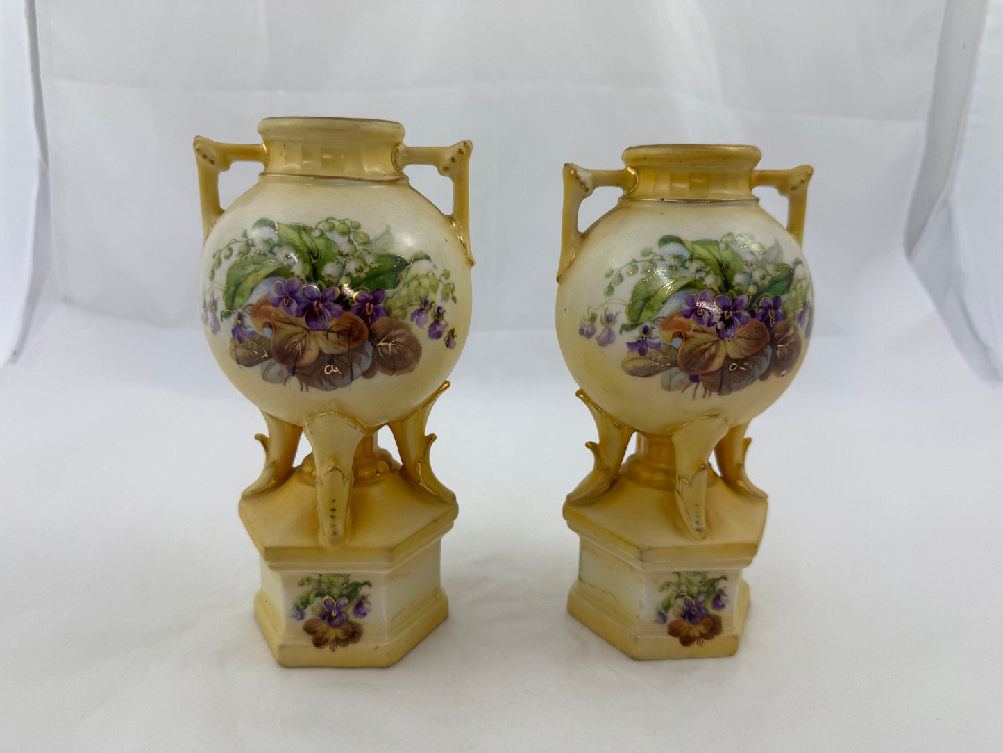 
                  
                    Two Matching Amphora Austrian Porcelain Vases (21186)
                  
                